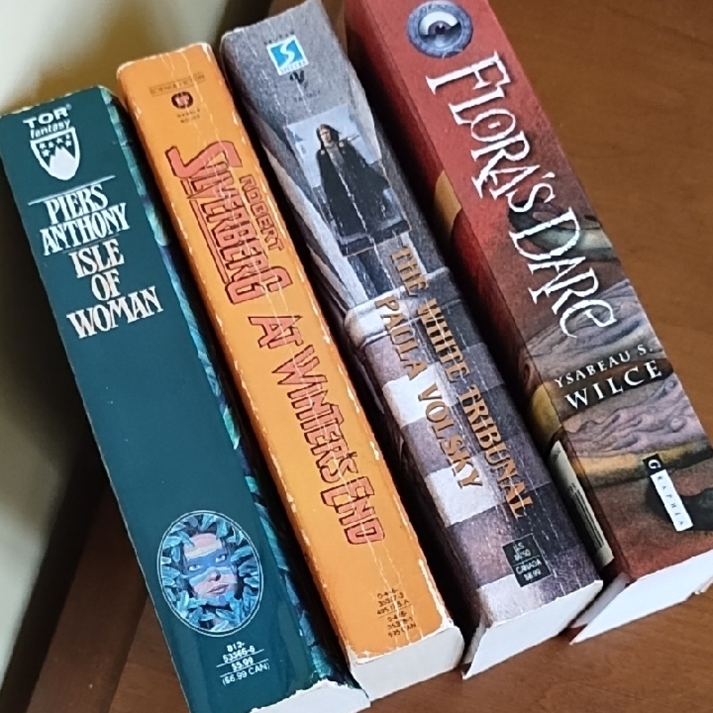 Fantasy Books 4 Authors Magic Adventure History Robert Silverberg Piers Anthony